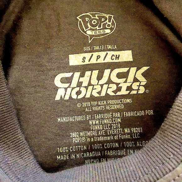 NWOT Funko Chuck Norris T-Shirt Unisex Small 80’s Icon NWOT - Picture 3 of 3